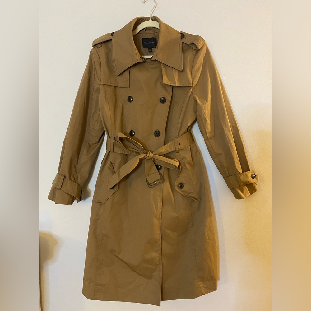 NWOT Banana Republic trench size XL amazing design - Picture 3 of 15